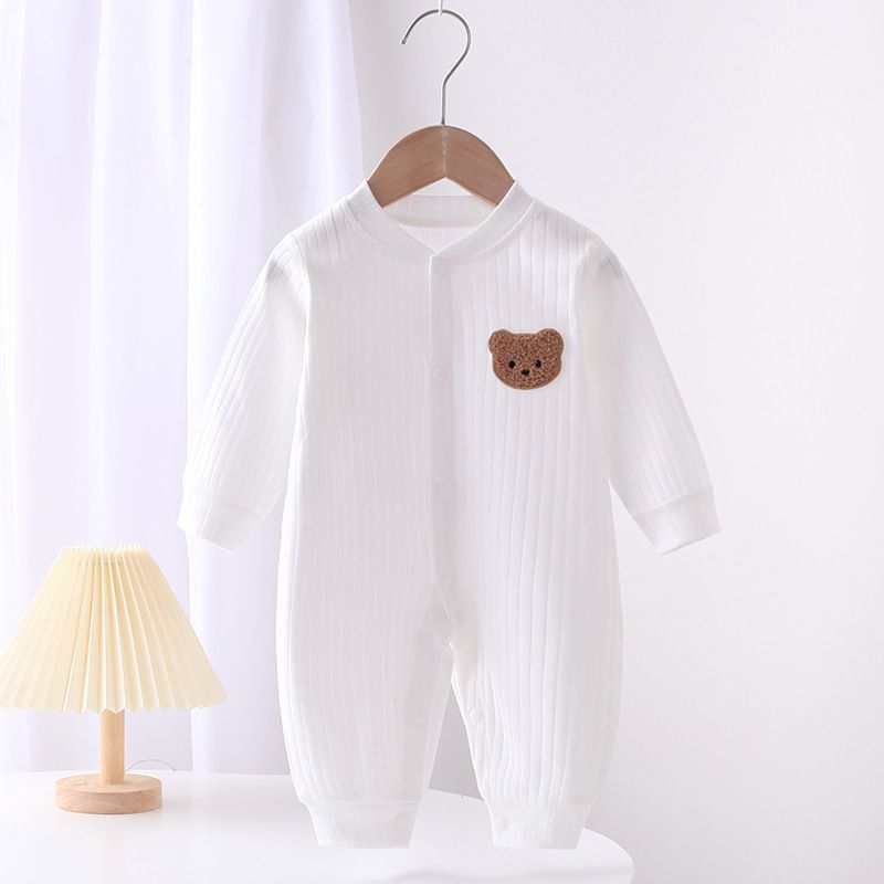 Baby Clothes Newborn Boy Girl Long Sleeve Onesie Bodysuit Sleepwear
