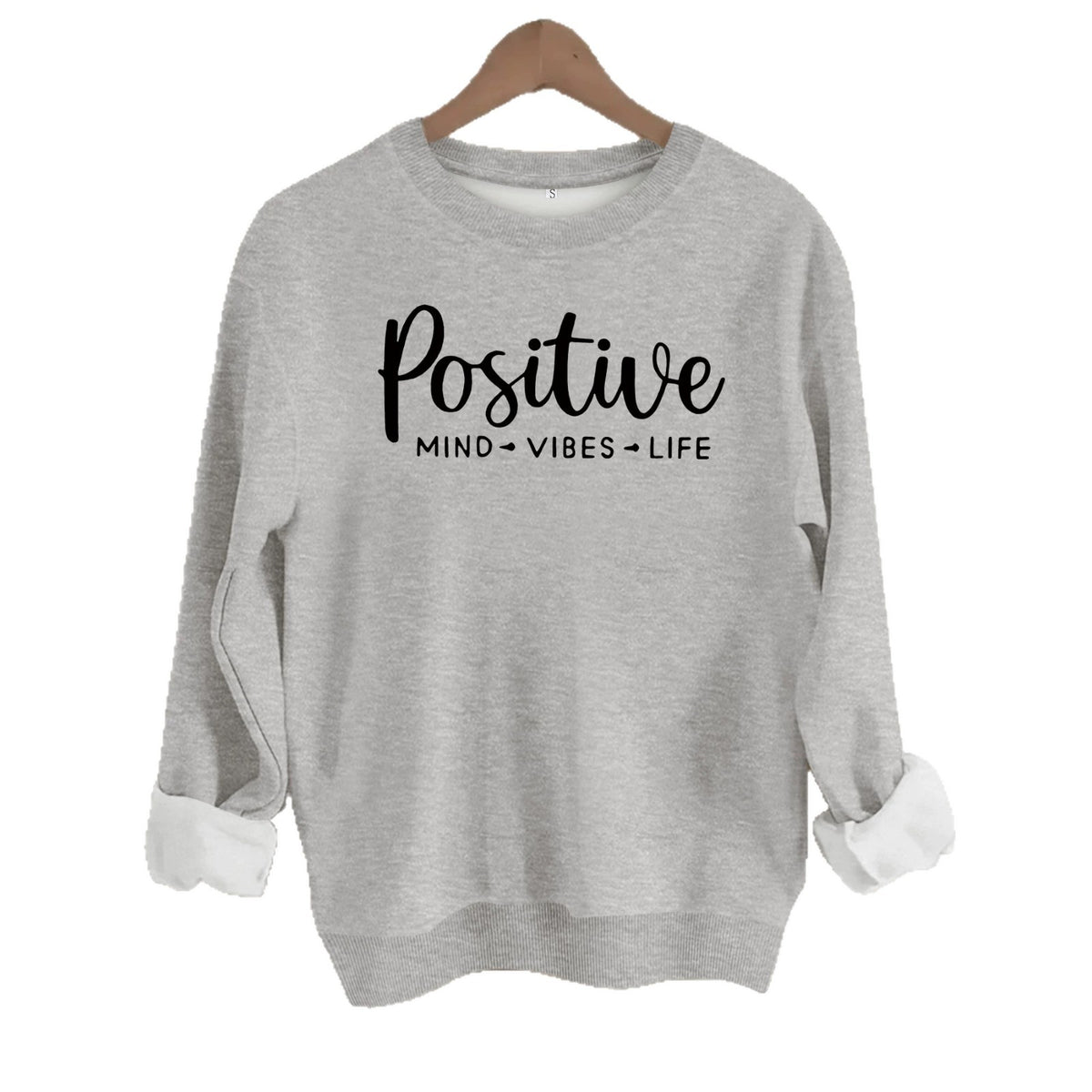 Positive energy life letter print