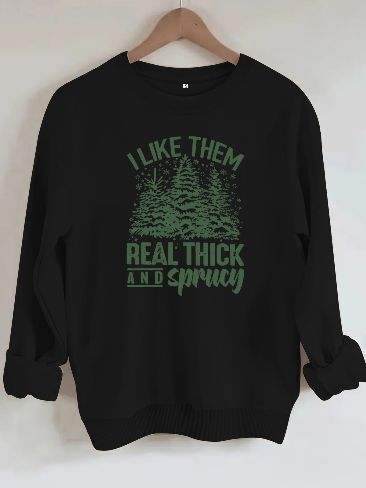 Loose velvet sweatshirt