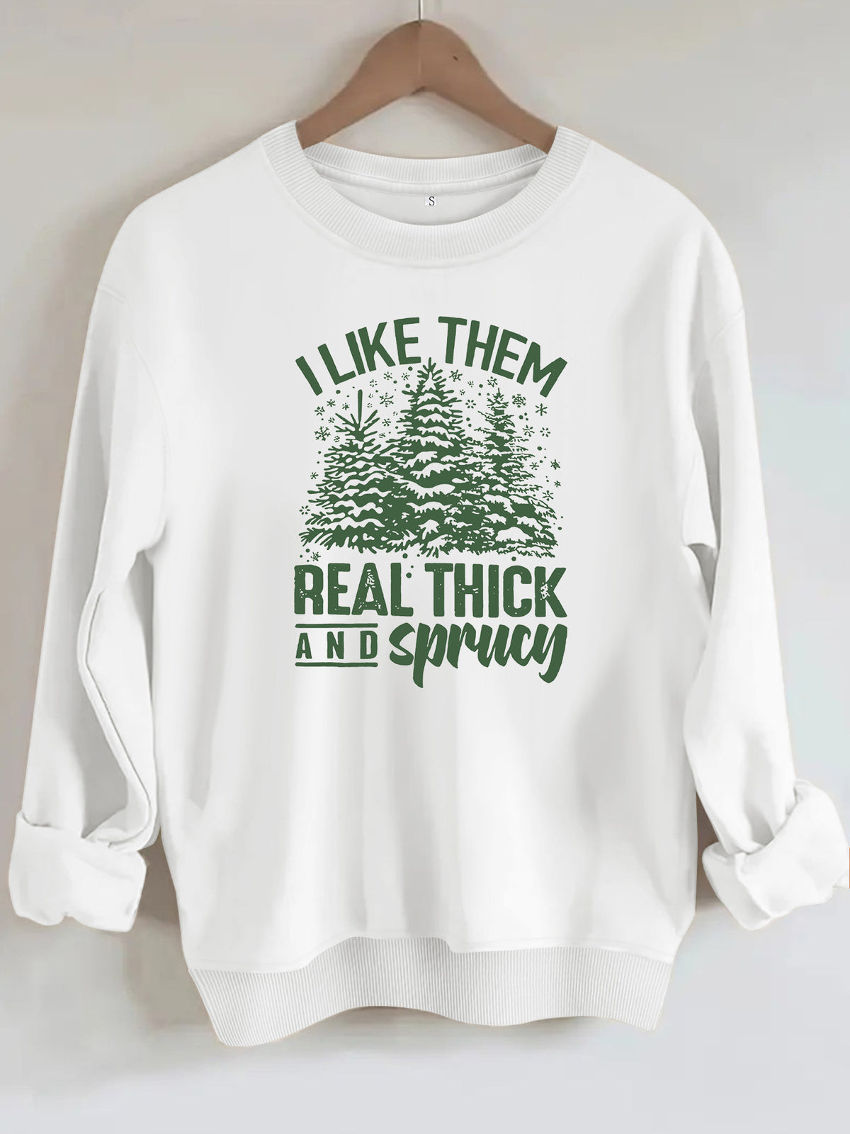 Loose velvet sweatshirt