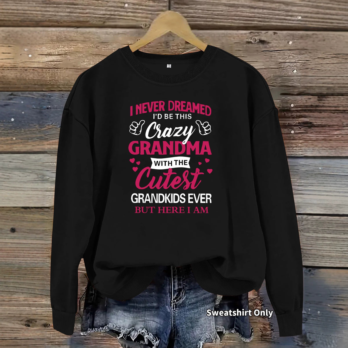 Long sleeved hoodie slogan printed hoodie