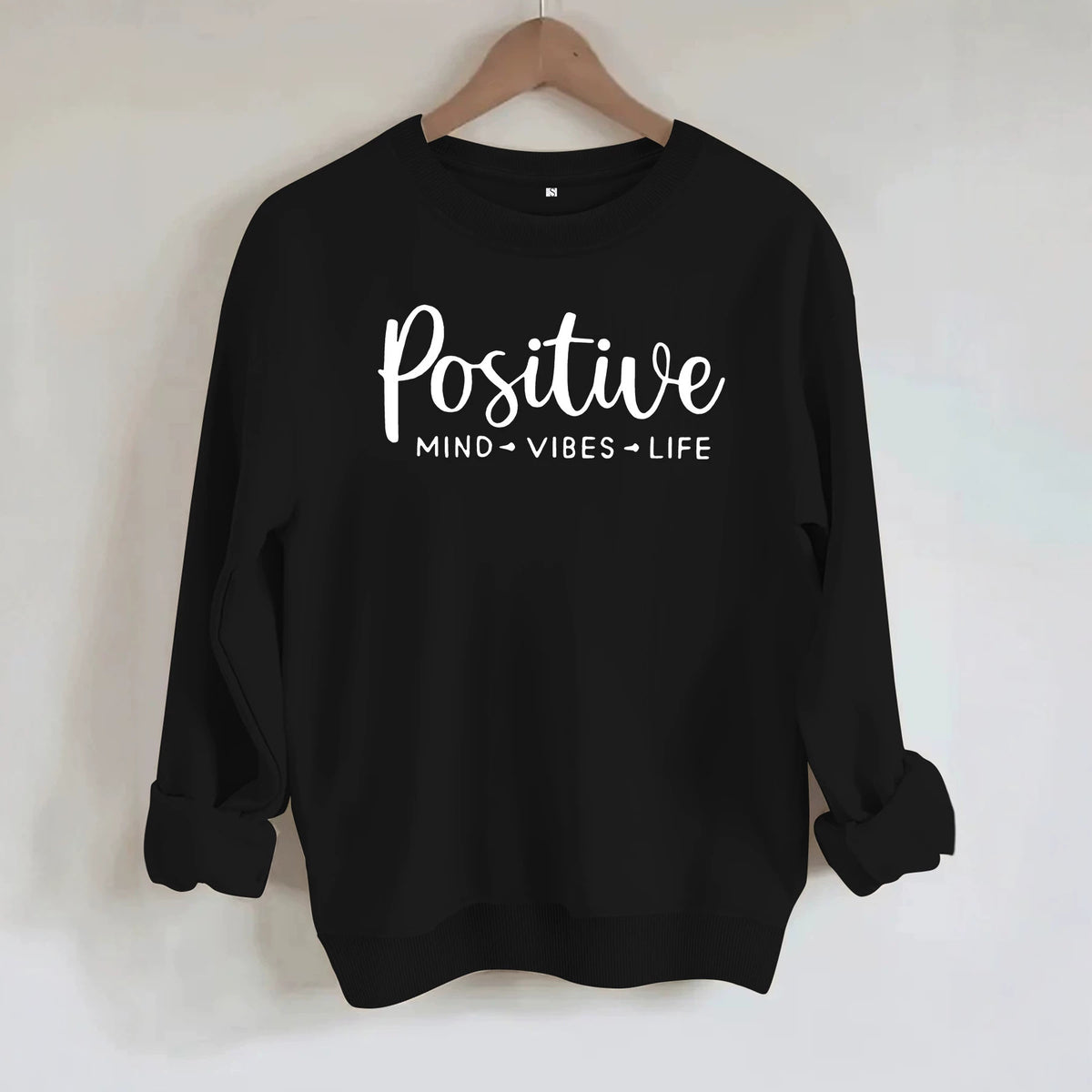 Positive energy life letter print