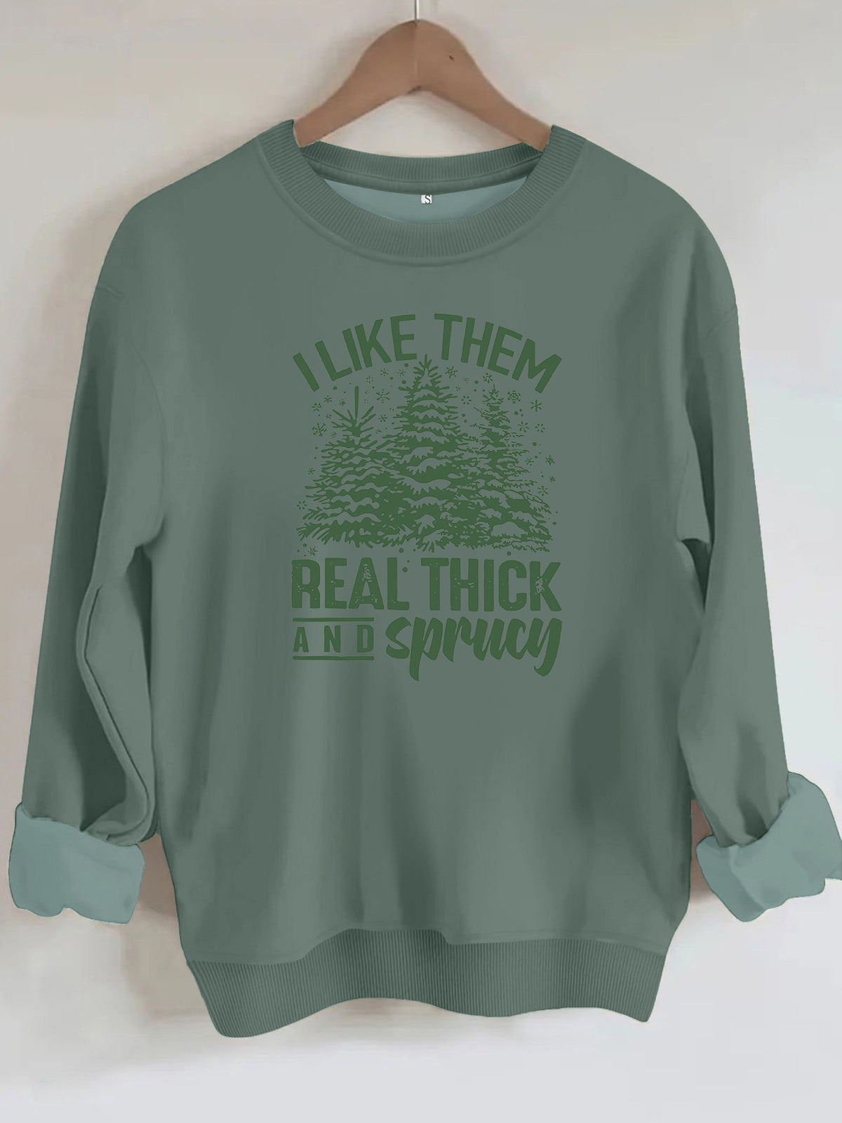 Loose velvet sweatshirt