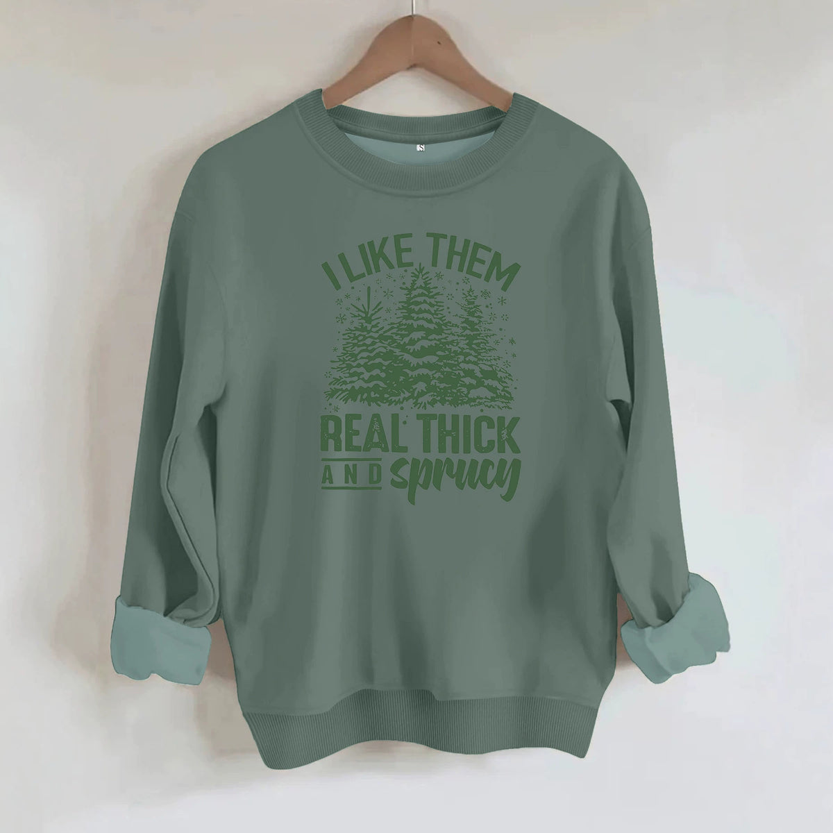 Loose velvet sweatshirt