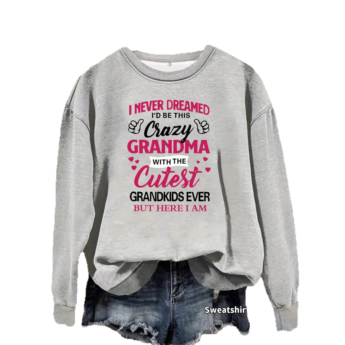 Long sleeved hoodie slogan printed hoodie