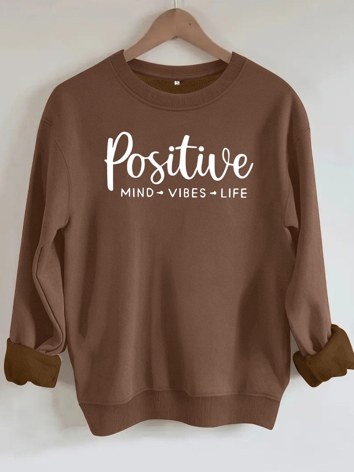 Positive energy life letter print