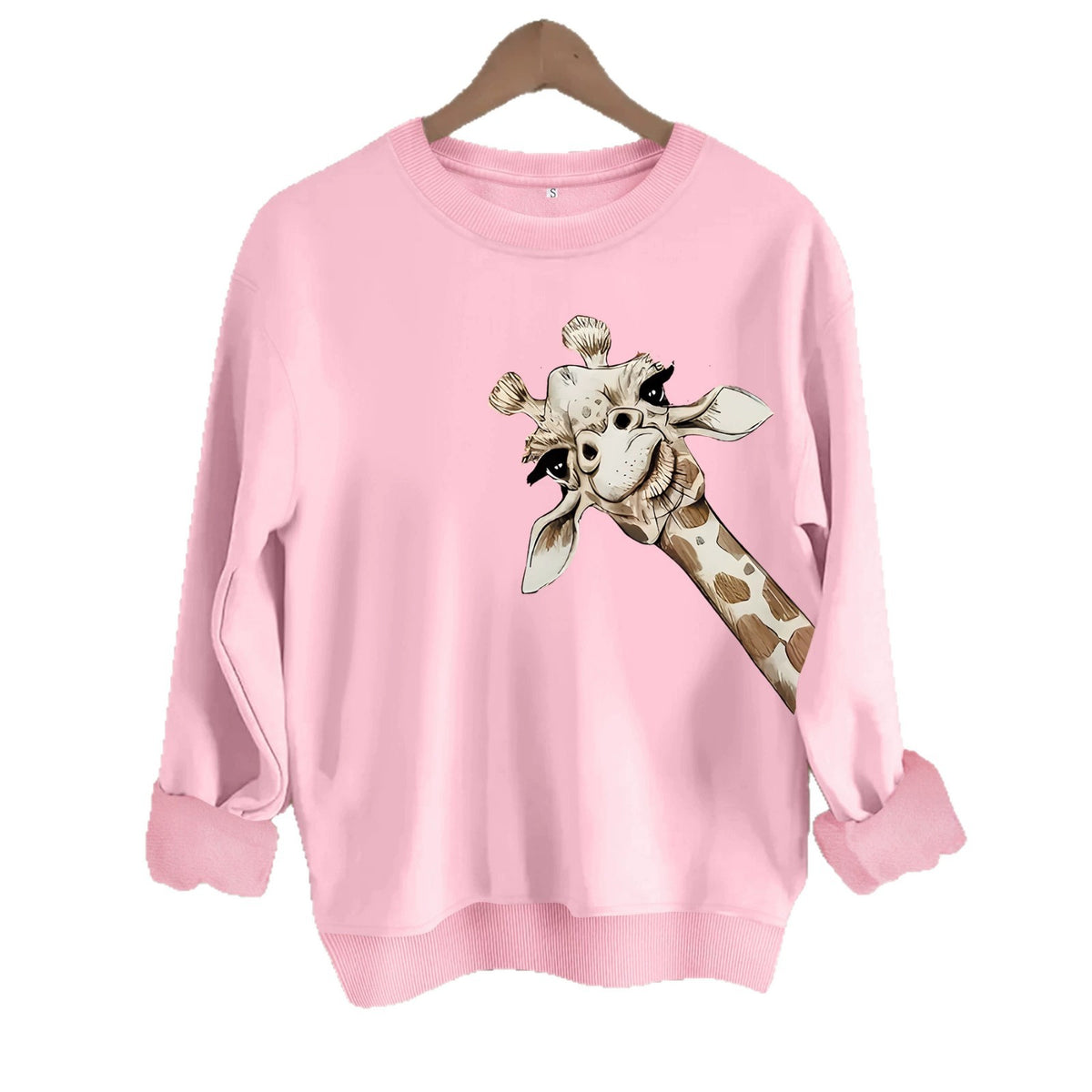 Loose velvet sweatshirt