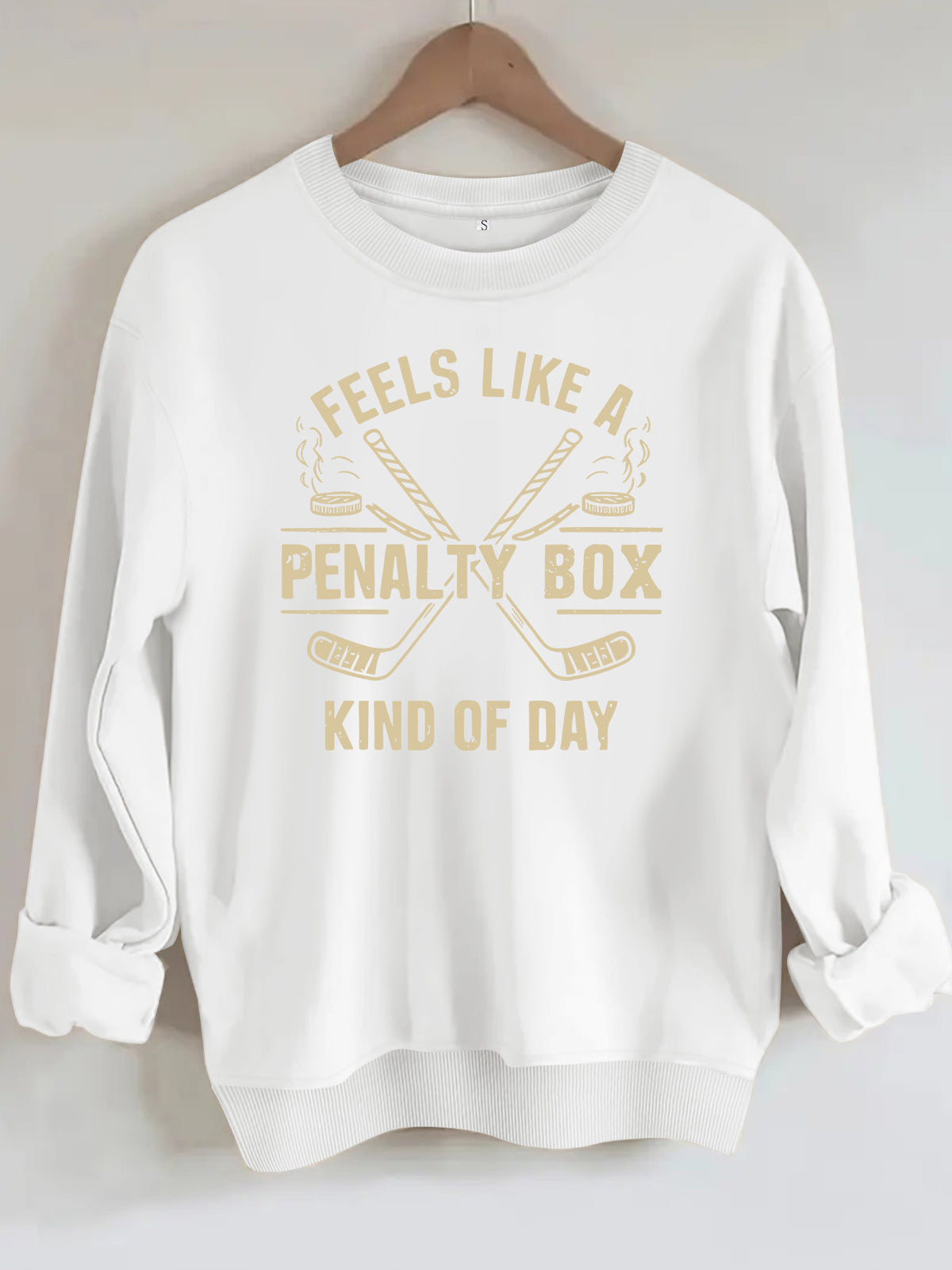 Round neck fleece hoodie