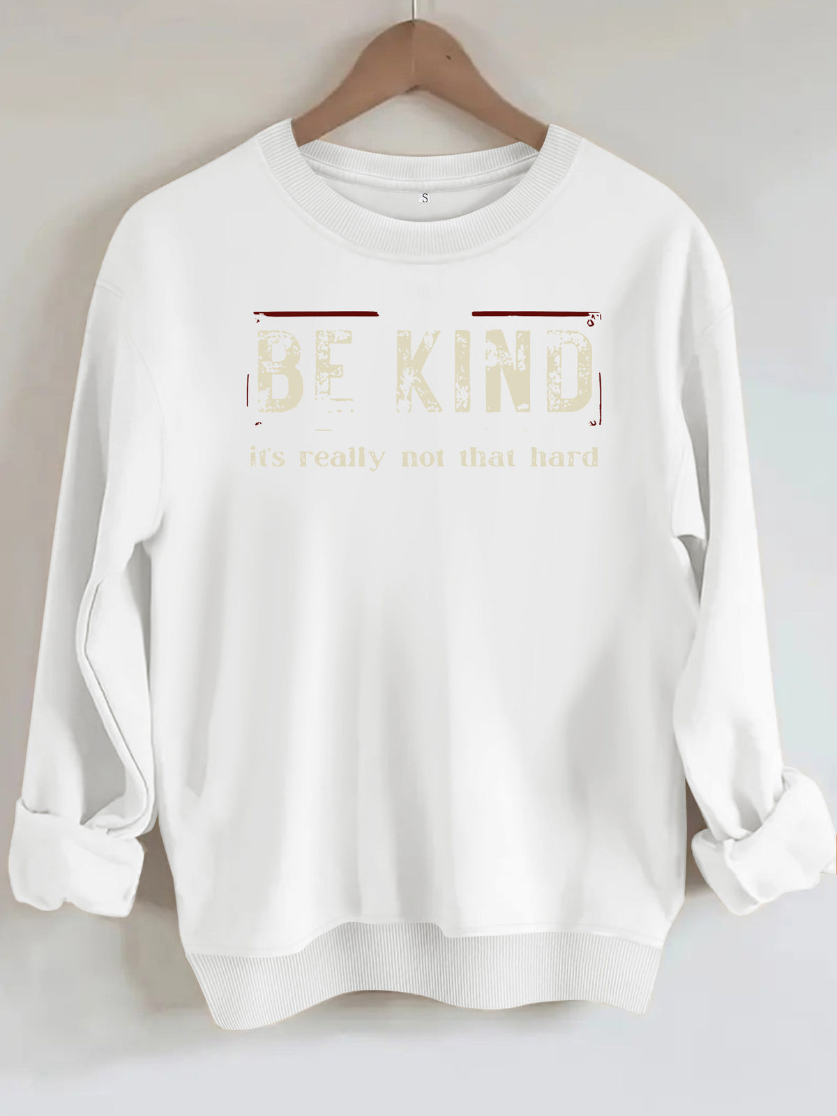 Printed loose hoodie