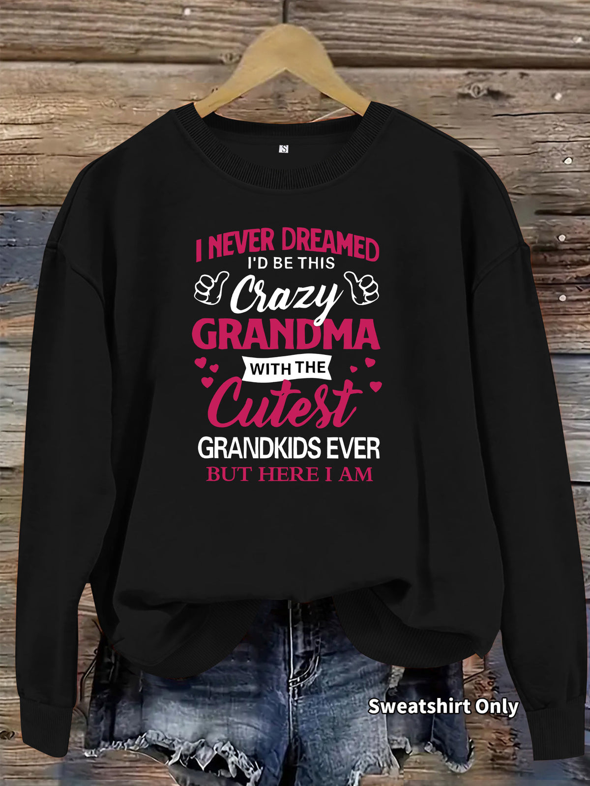 Long sleeved hoodie slogan printed hoodie