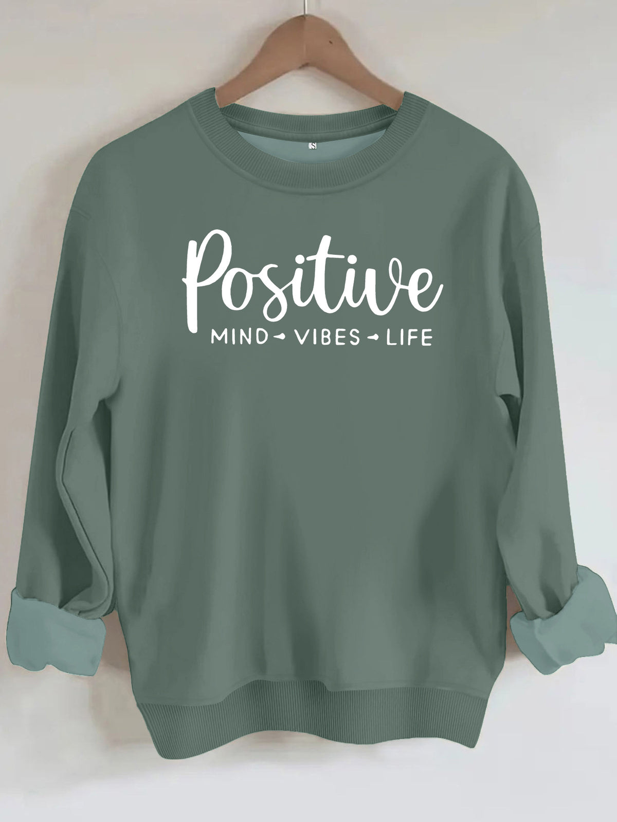 Positive energy life letter print