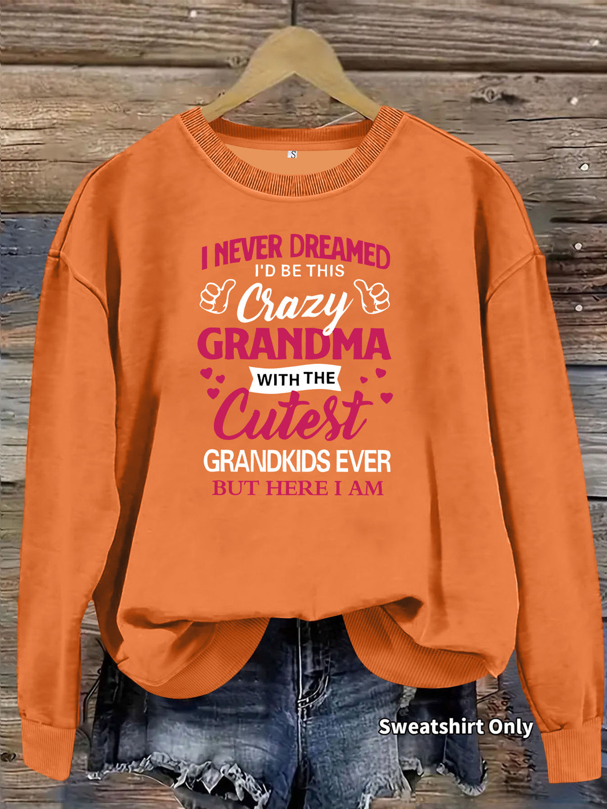 Long sleeved hoodie slogan printed hoodie