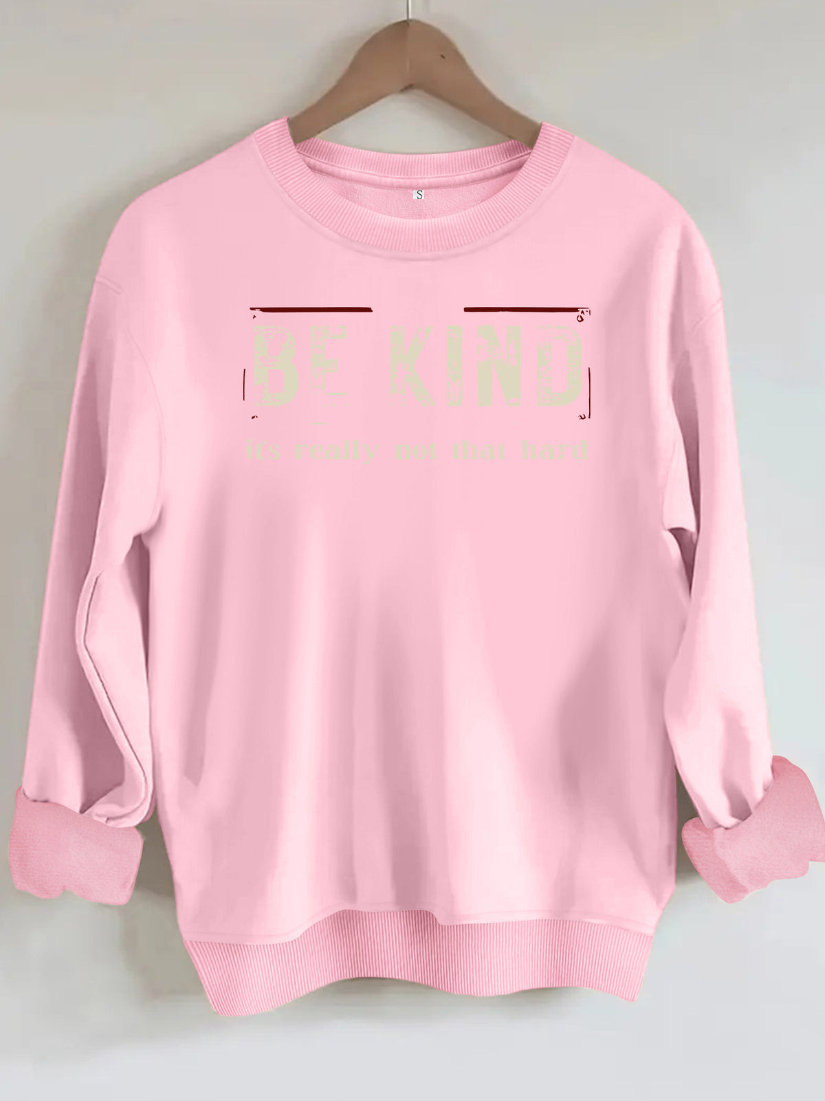 Printed loose hoodie