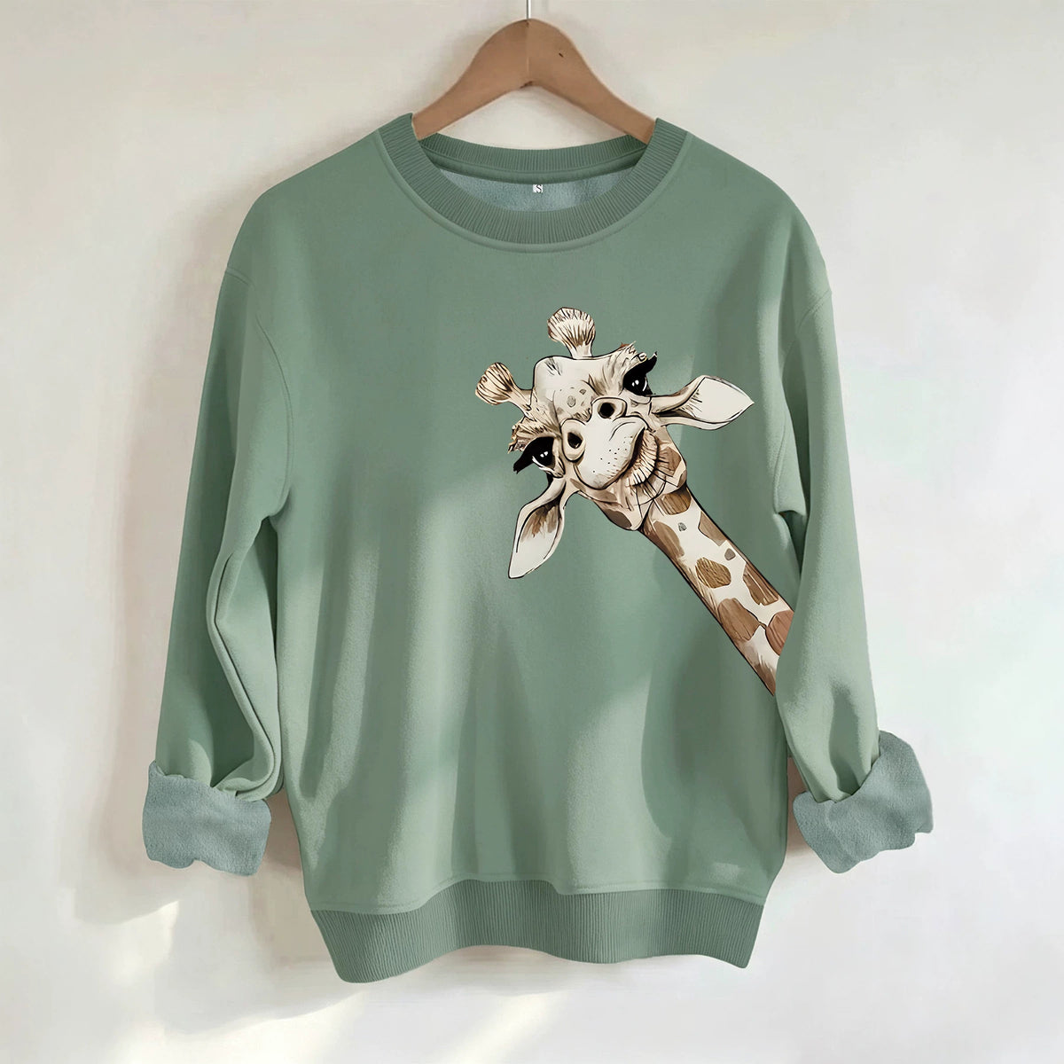 Loose velvet sweatshirt