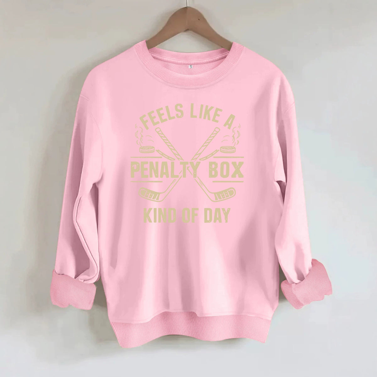 Round neck fleece hoodie