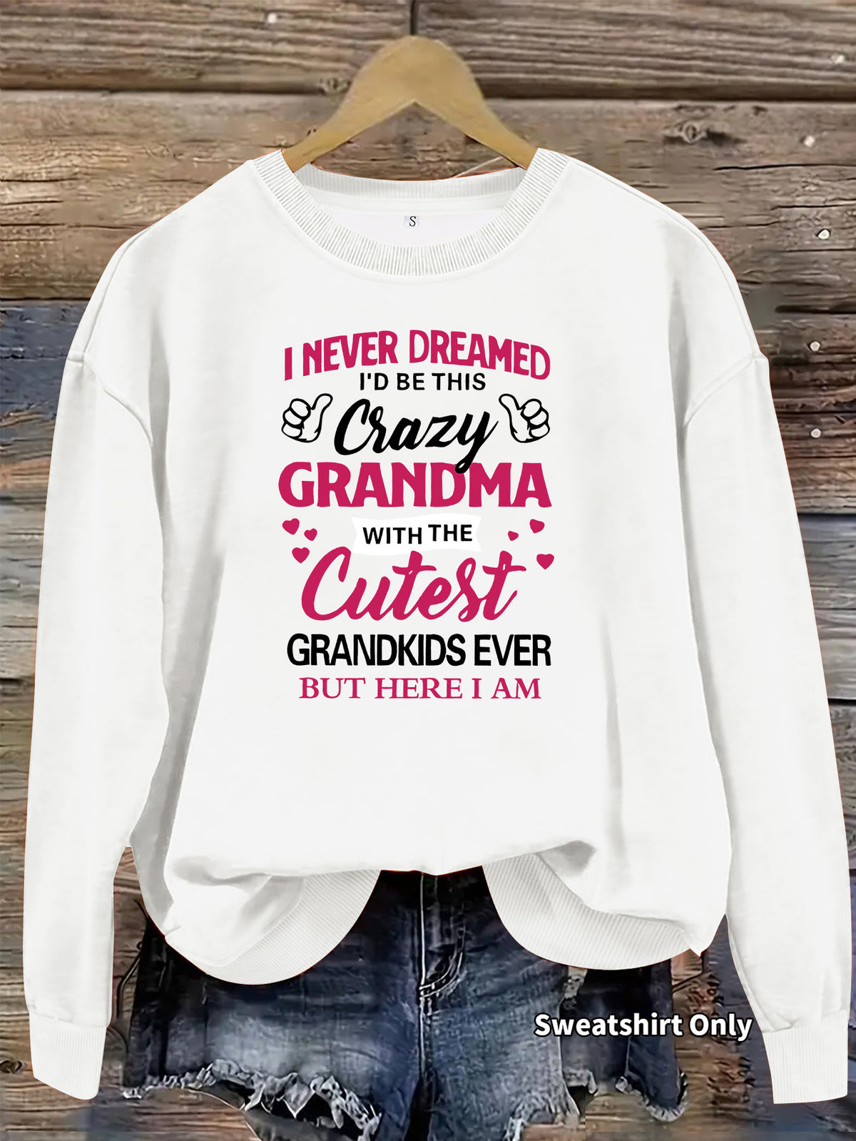 Long sleeved hoodie slogan printed hoodie