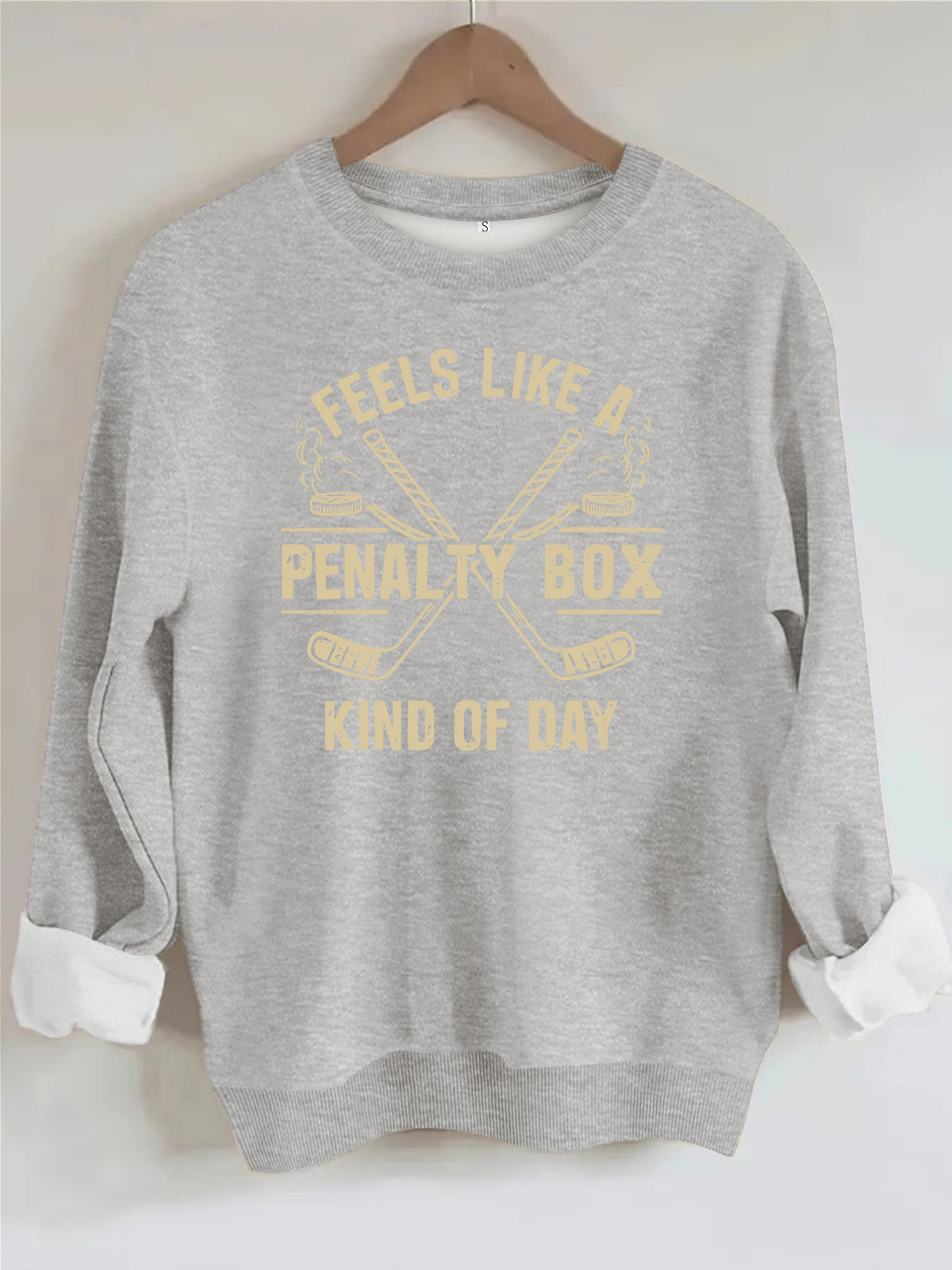 Round neck fleece hoodie