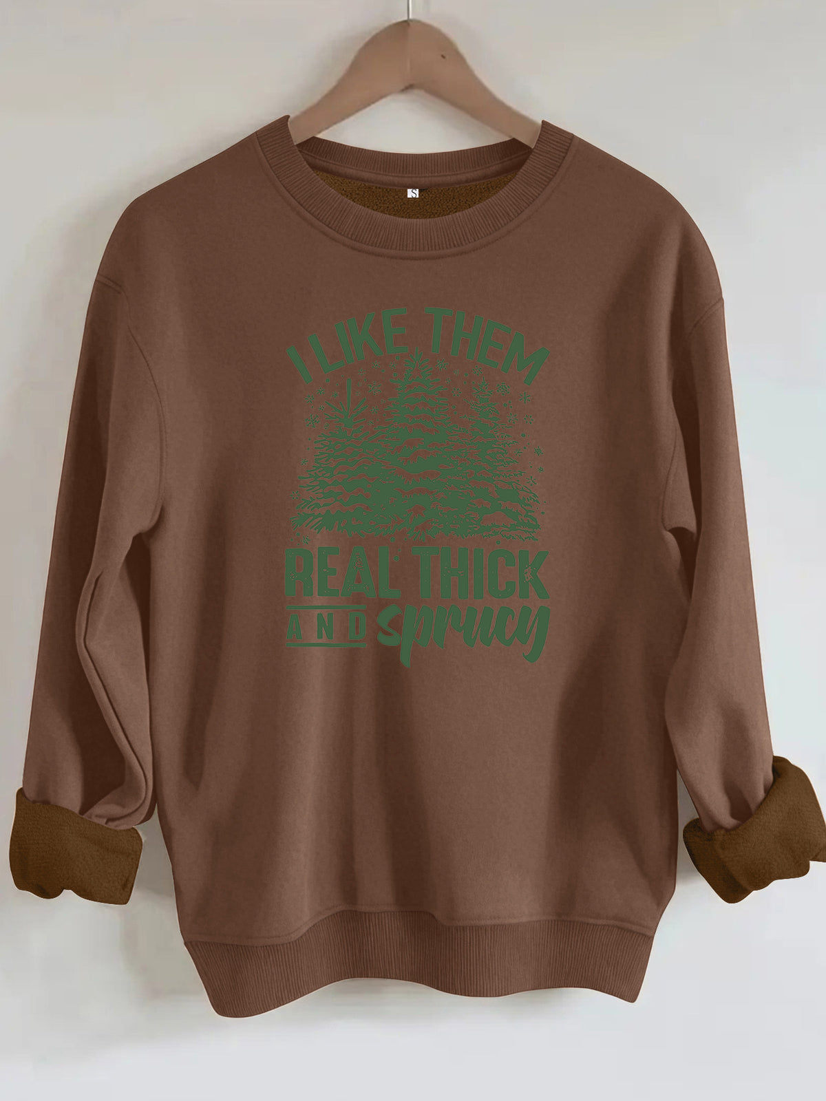 Loose velvet sweatshirt