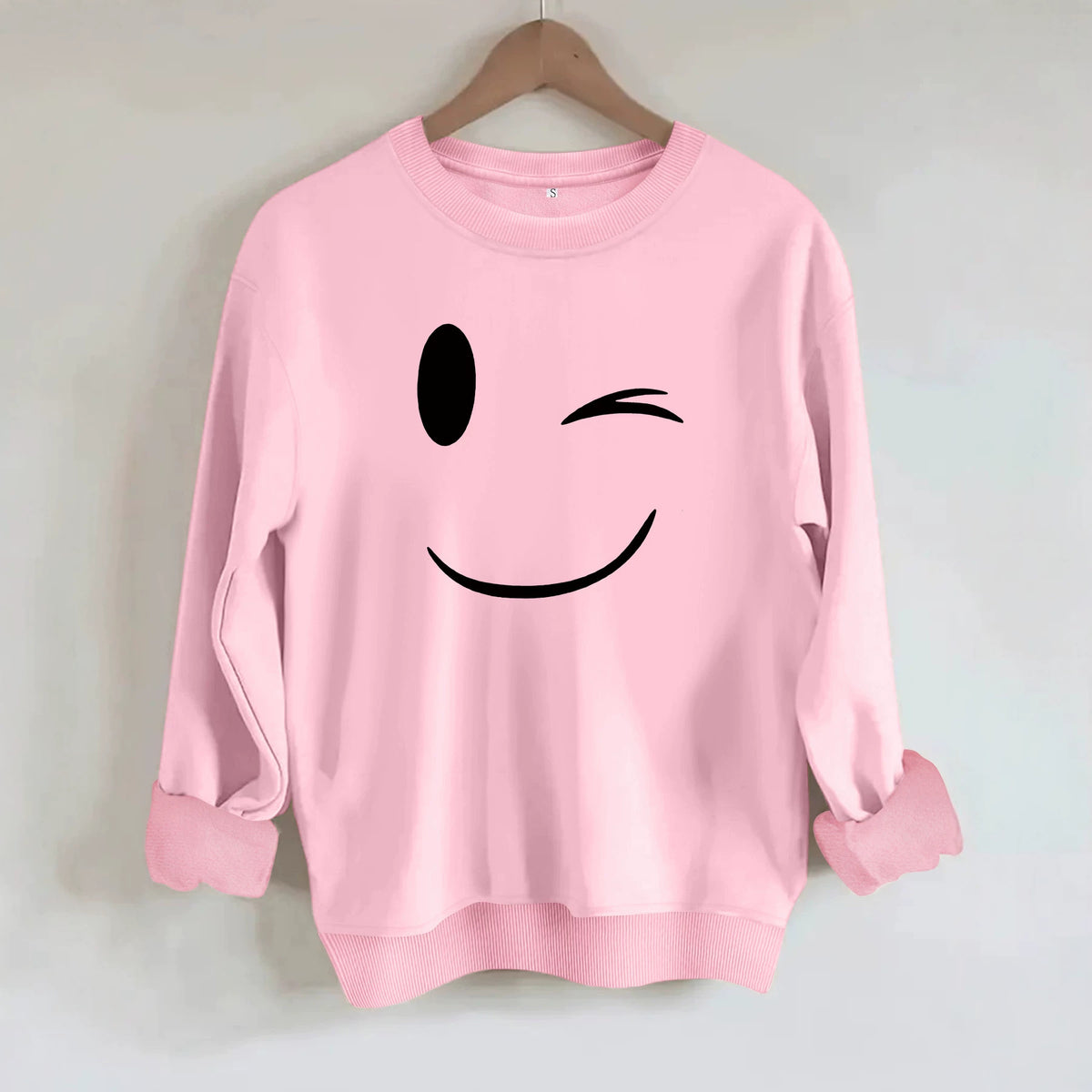 Loose velvet sweatshirt