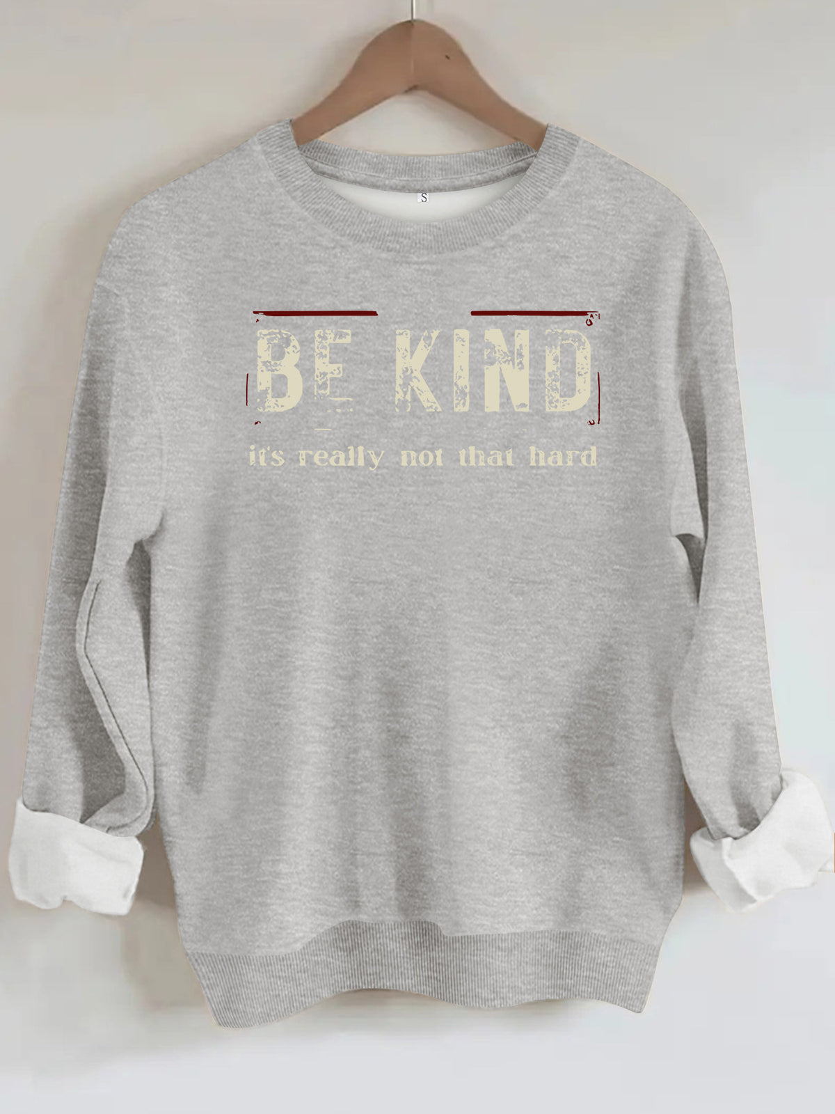 Printed loose hoodie