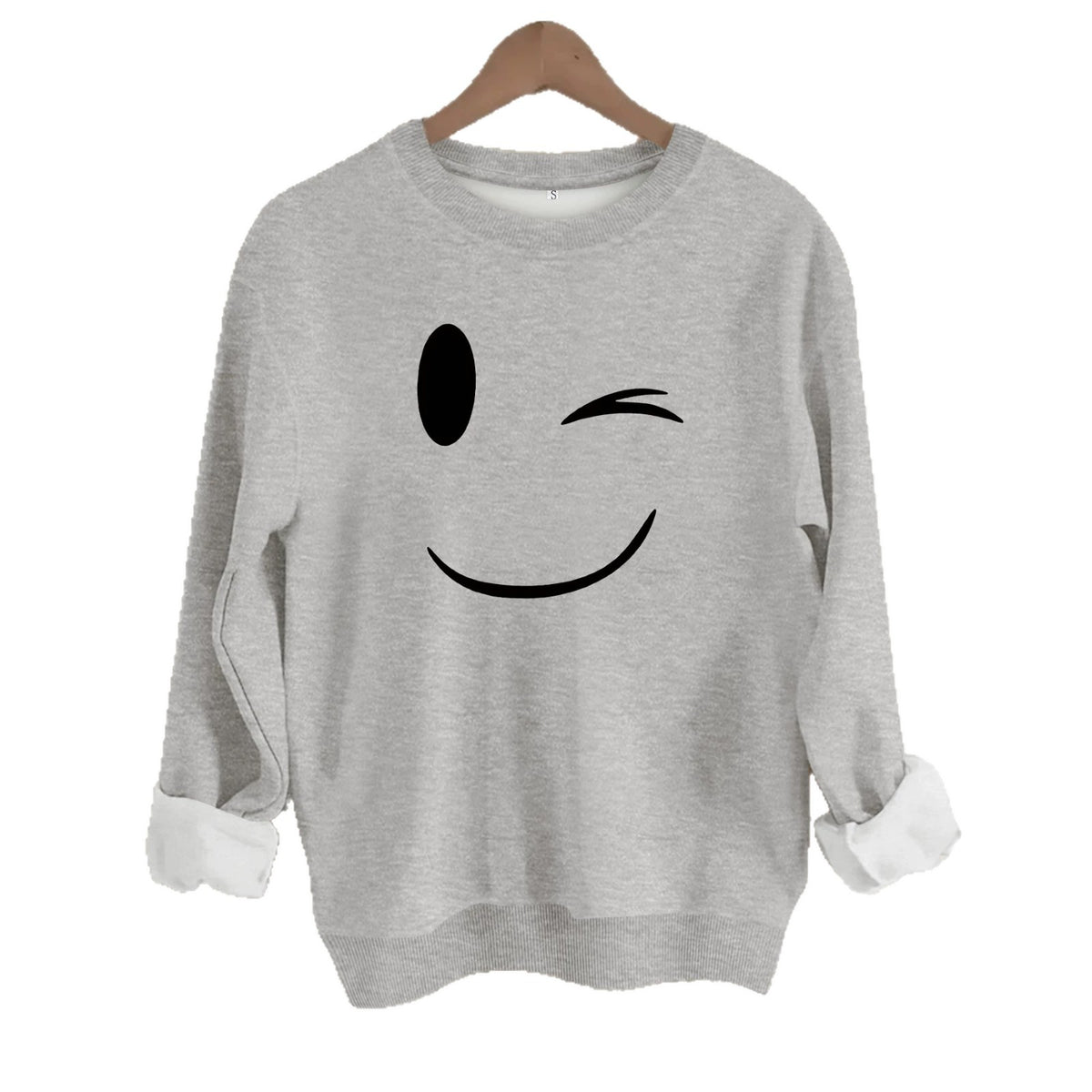 Loose velvet sweatshirt