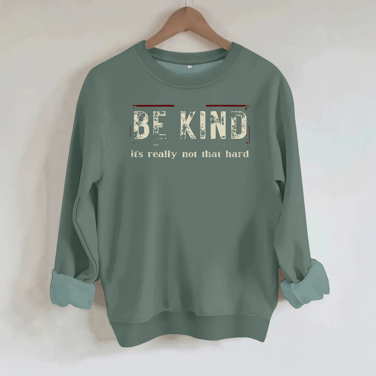 Printed loose hoodie