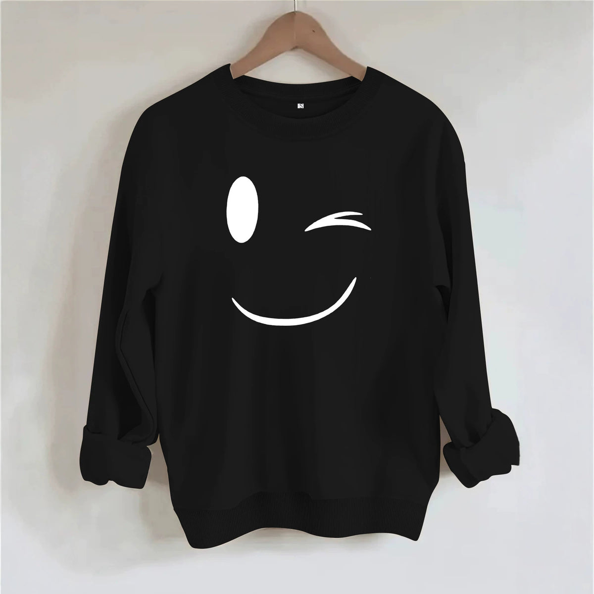 Loose velvet sweatshirt