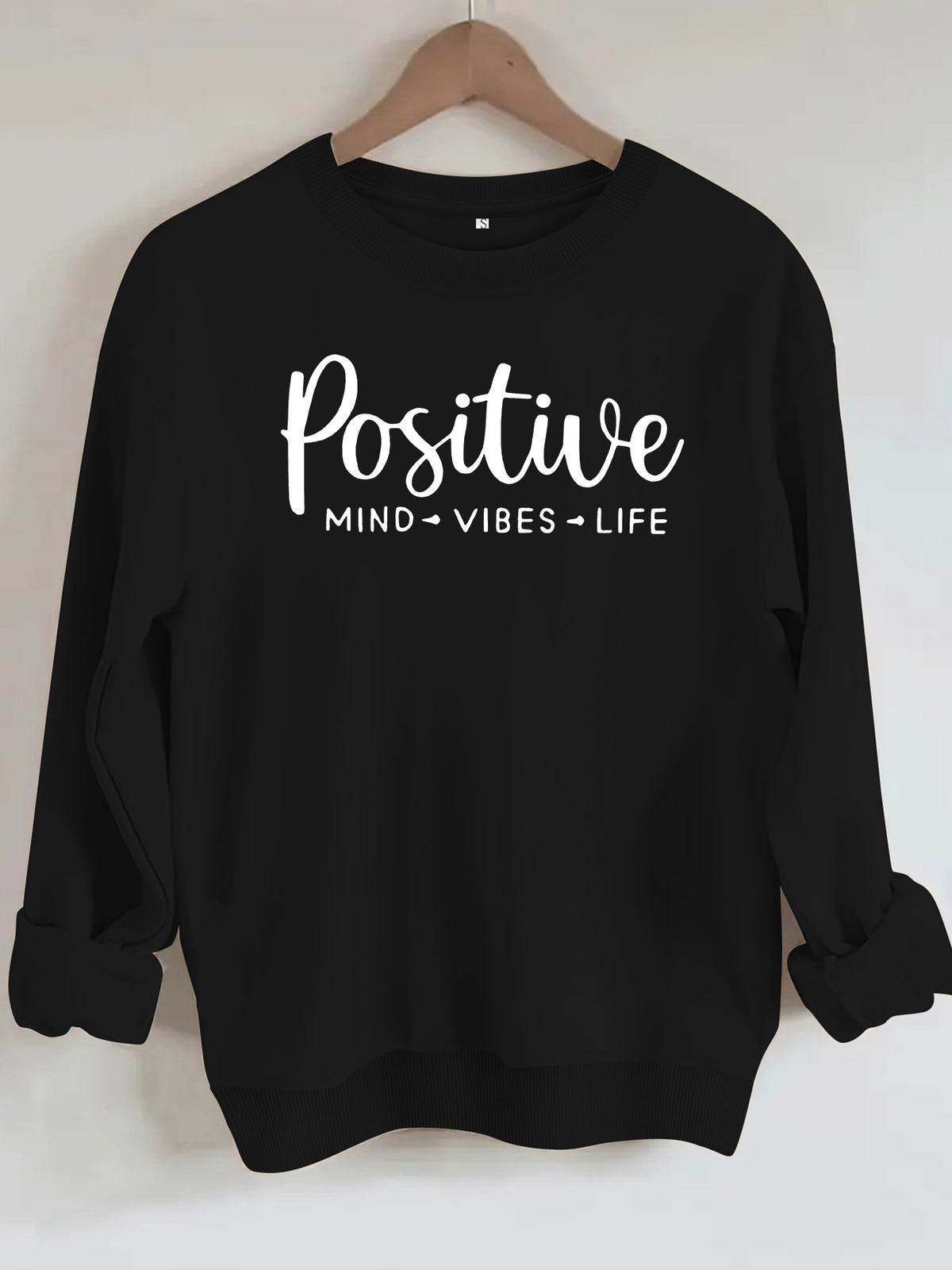 Positive energy life letter print