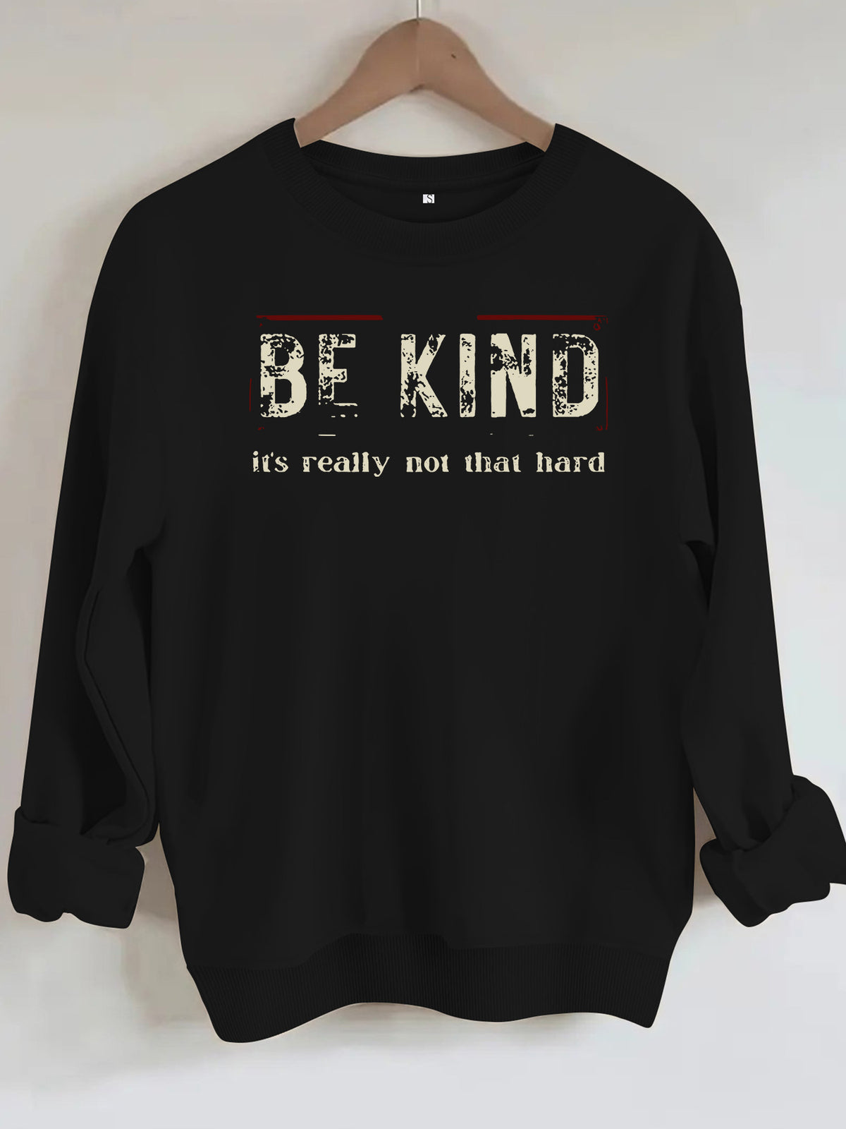 Printed loose hoodie