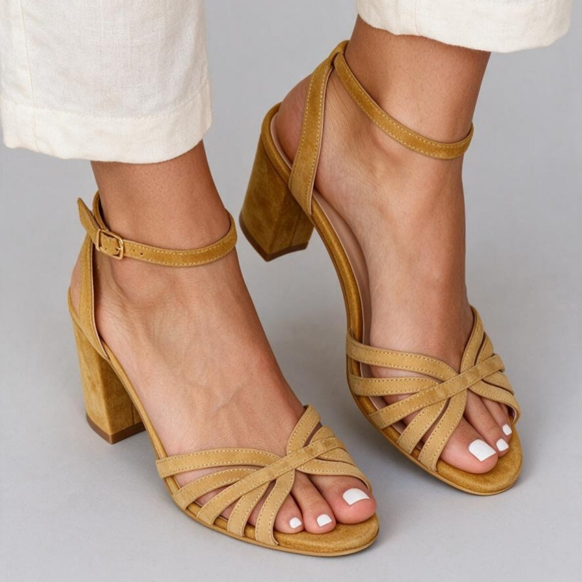 Made to order ships in 3–5 days High heeled fish mouth women's elegant sandals for women