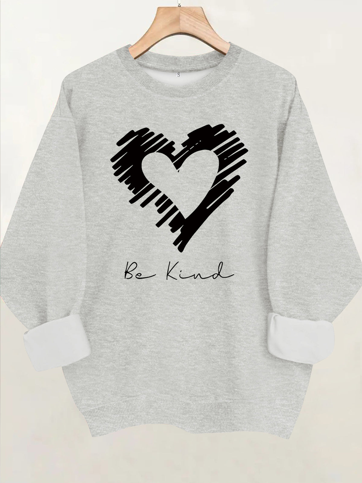 Long sleeved fleece hoodie