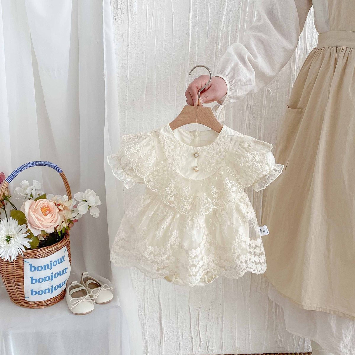 Baby Clothes Romper Summer Lightweight Girl Baby Princess Bodysuit Dress 1st Birthday Outfit Newborn Onesie Cotton