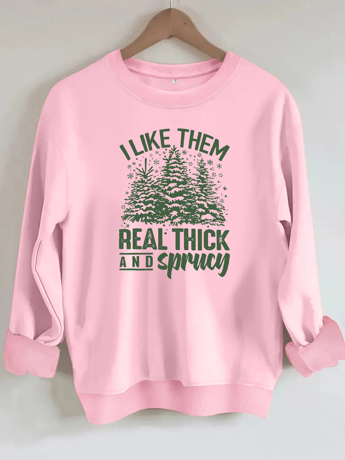 Loose velvet sweatshirt